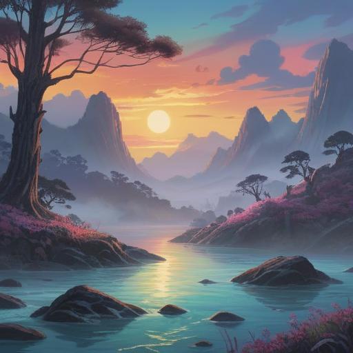 A serene landscape depicting the concept of cold hands and feet representing spiritual detachment, ethereal mist enveloping the scene, gentle waves of energy flowing through nature, a meditative figure in a tranquil posture, surrounded by nature’s elements, soft light radiating warmth, harmonious connection with the universe, 4k