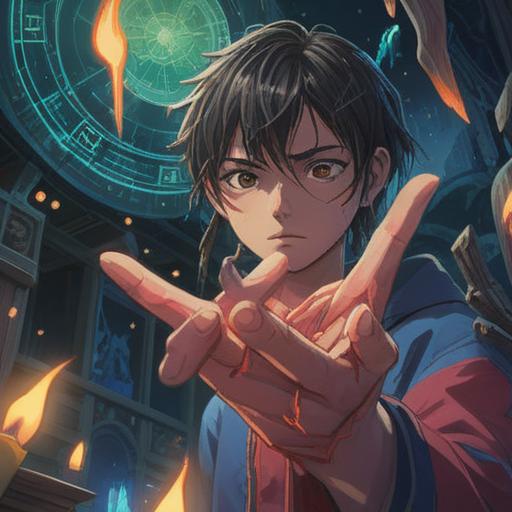 A mysterious and reflective scene, a close-up of a hand with a visible injury, surrounded by glowing spiritual symbols, an ethereal aura emanating from the wound, dark and serene background, hints of nature intertwined, soft and mystical lighting, conveying a sense of caution and awareness, 4k