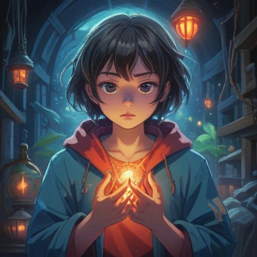 A serene illustration depicting a person with a pained expression, gently holding their wrist, surrounded by soft, ethereal light, symbols of spirituality like mandalas and chakras in the background, a tranquil nature setting with gentle flowing water, representing healing energy, harmonious color palette, 4k