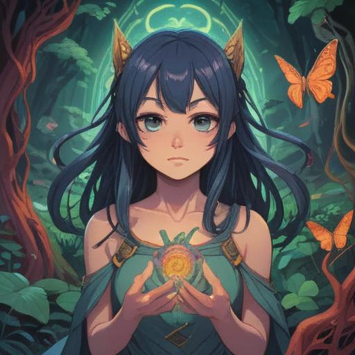 A symbolic representation of spiritual signs to heed when atopic dermatitis appears on hands, visual metaphors of caution and healing, elements of nature intertwined with human hands, serene atmosphere, intricate details emphasizing connection to one’s body and spirit, soft lighting highlighting the hands, 4k