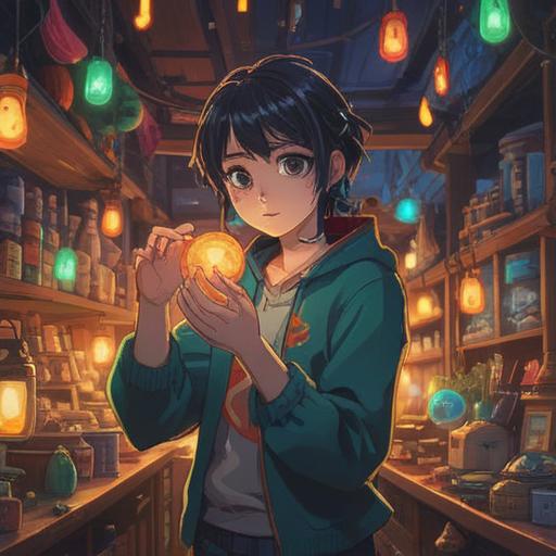 A whimsical and enchanting scene depicting a person with itchy hands discovering a lucky charm, surrounded by soft glowing lights, vibrant colors, symbolizing hope and relief, a gentle breeze rustling leaves, a cheerful expression on their face, a serene environment filled with magical elements, 4k