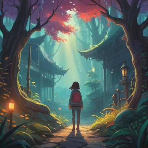 A serene and mystical scene, representing a sense of protection and security, ethereal figures radiating soft, warming light, surrounded by lush, vibrant nature, gentle flow of energy, spiritual symbols gently glowing, sense of harmony and peace, tranquil atmosphere, 4k