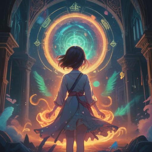 A captivating illustration of spiritual signs related to attraction, ethereal symbols floating around a person, glowing aura surrounding them, subtle connections depicted through light, serene nature background, soft light filtering through trees, mystical atmosphere, vibrant colors, 4k