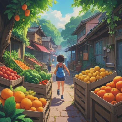 A vibrant illustration depicting youthful lifestyle habits, fresh fruits and vegetables, people exercising outdoors, joyful interactions, meditation in a serene environment, vibrant sunlight filtering through trees, healthy hydration with water bottles, cheerful expressions, energetic movements, 4k