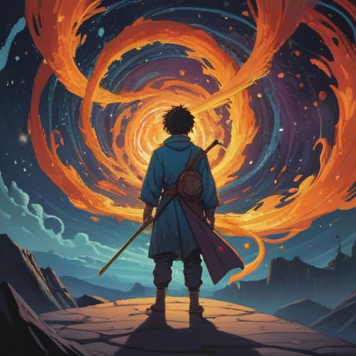 A contemplative scene depicting a person surrounded by swirling energies, representing the spiritual meaning of debt, deep introspection, shadows symbolizing burdens, light symbolizing hope and transformation, intricate patterns of chakras and financial symbols, serene yet intense atmosphere, 4k