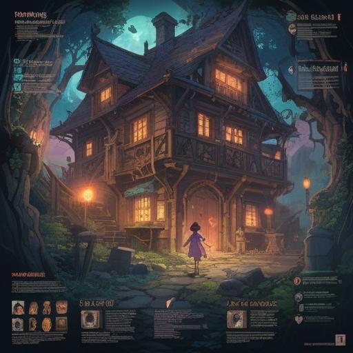 A visually organized infographic, clear layout, various types of information summarized, colorful sections, easy-to-read typography, engaging icons, harmonious design, informative, modern style, 4k