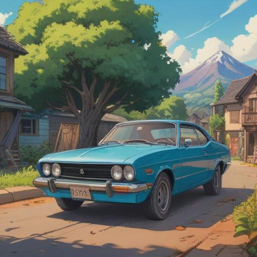 A spiritual representation of car replacement, symbolizing personal growth and transformation, a serene landscape in the background, a person standing beside their new car with a contemplative expression, soft sunlight illuminating the scene, vibrant colors reflecting emotions, intricate details on the car, the essence of freedom and new beginnings, a sense of harmony and balance, 4k