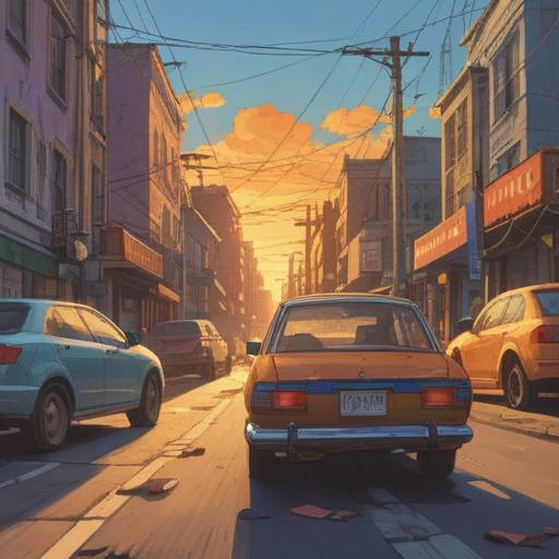 A person searching for their lost car keys, bright sunlight illuminating the scene, a sense of urgency and hope, a playful dog chasing a butterfly nearby, lost keys glinting under a bush, vibrant greenery, expressions of determination and surprise, the comforting presence of a friendly neighbor offering help, 4k