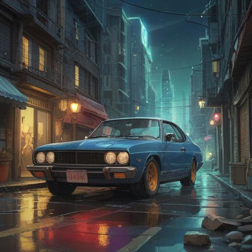 A spiritual symbol representing caution when a car gets scratched, ethereal glow, intricate patterns, elements of protection, vivid colors, serene atmosphere, mystical ambiance, intuitive guidance, 4k