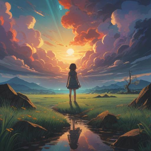 A serene and uplifting illustration representing social anxiety disorder as a spiritual sign, gentle rays of light breaking through dark clouds, a figure standing confidently amidst swirling fog, vibrant flowers symbolizing growth and healing, positive energy radiating from the character, soft pastel colors, harmonious blend of nature and tranquility, 4k