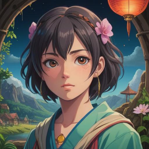 Spiritual approach to understanding strabismus, serene landscape, meditative figure, soft lighting, harmonious colors, symbols of insight and clarity, tranquil atmosphere, elements representing vision and perspective, thoughtful expression, 4k