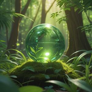 写真に写る緑の玉がもたらすスピリチュアルな意味を解説