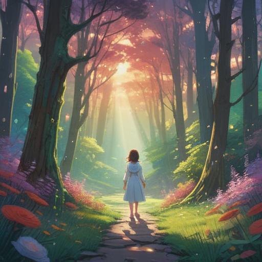 A mystical and spiritual illustration of white light in a serene landscape, radiant beams illuminating the surroundings, ethereal atmosphere, symbolizing purity and enlightenment, soft gradients of light merging with calming nature, vibrant flora, and gentle waves of a tranquil river, representing spiritual awakening, peaceful ambiance, 4k