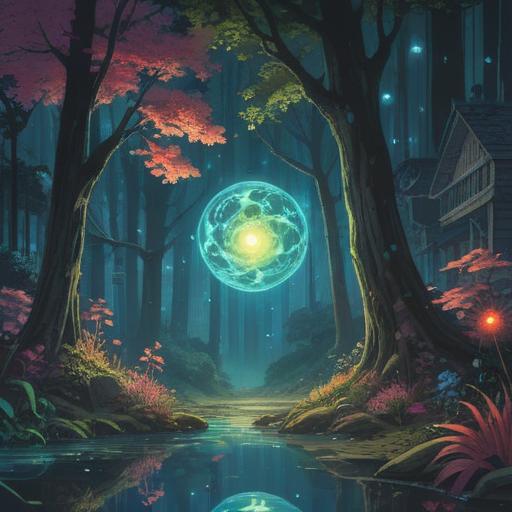 A luminous orb glowing gently, surrounded by ethereal wisps of light, conveying a sense of peace and guidance, a serene landscape in the background, soft hues of blue and gold, an aura of spirituality, mystical symbols subtly integrated, clear sky, harmonious atmosphere, 4k