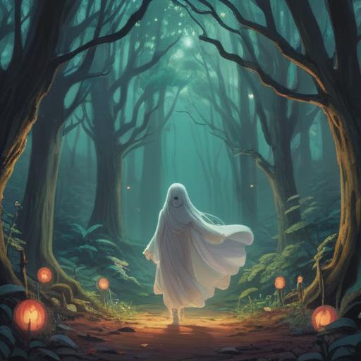 A mystical scene depicting a ghostly apparition subtly appearing in an old photograph, eerie yet captivating atmosphere, soft glows and shadows, spiritual symbols subtly integrated, faded colors of the photograph, an intriguing blend of reality and the supernatural, serene yet unsettling vibe, detailed environment reflecting a vintage aesthetic, hints of ancient wisdom and spiritual awareness, 4k