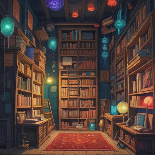 A collection of various objects and themes representing essential concepts of summarization, books stacked neatly, colorful infographics, a mind map connecting ideas, a digital tablet displaying summarized text, a calm workspace, organized notes, a warm light illuminating the scene, inviting atmosphere, clarity and focus, 4k