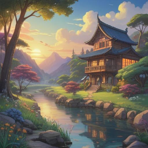 A serene landscape promoting peace of mind, soft ethereal light, gentle colors, symbolic elements representing spiritual awareness, peaceful meditation scene, calming nature, harmonious atmosphere, signs of positive energy, 4k