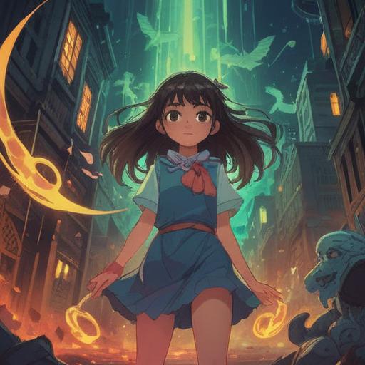 A vibrant scene depicting spiritual signs of jealousy, ethereal light illuminating symbols of caution, mystical aura surrounding the characters, expressions of awareness and intuition, nature elements reflecting emotions, intricate details in the background, harmony between humans and nature, deep color contrasts, 4k