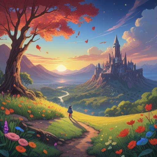 A whimsical illustration depicting a broken heart transforming into a lucky charm, bright colors, contrasting emotions, a serene landscape in the background, symbols of hope and new beginnings, a character discovering the charm, warm sunlight breaking through clouds, uplifting atmosphere, 4k