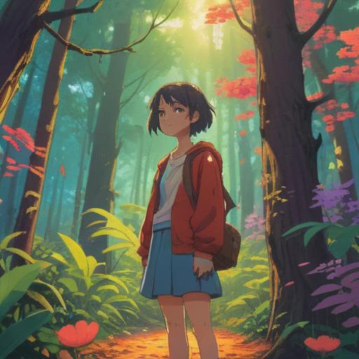 A hopeful scene depicting a person engaging in lucky actions to overcome heartbreak and illness, bright sunlight filtering through the trees, a gentle breeze rustling the leaves, the individual smiling while picking a four-leaf clover, surrounded by blooming flowers, vibrant colors, uplifting atmosphere, serene park setting, 4k