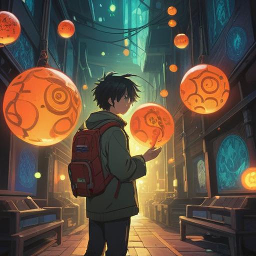 A serene and mystical scene depicting a person surrounded by glowing orbs of light, symbols of guidance in the background, a shadowy figure representing obsession lurking nearby, vibrant colors conveying both danger and protection, ethereal atmosphere, a sense of awareness and alertness, spiritual symbols subtly integrated, detailed foliage framing the scene, calming yet intense vibe, 4k