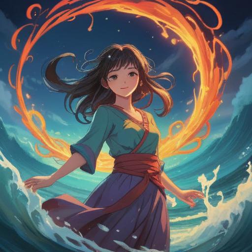 A serene spiritual representation of letting go, ethereal light surrounding a meditative figure, gentle waves of energy flowing outward, symbols of release and freedom, tranquil nature setting, harmonious colors, peaceful atmosphere, reflection of inner peace, 4k