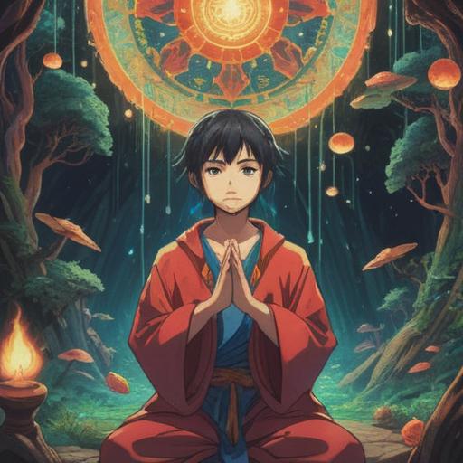 A serene illustration depicting a person receiving spiritual guidance during a moment of reprimand, ethereal light surrounding them, symbols of intuition and awareness in the background, gentle reminders of self-reflection, a calm and supportive atmosphere, nature elements like trees and flowing water, vivid details of emotions, 4k