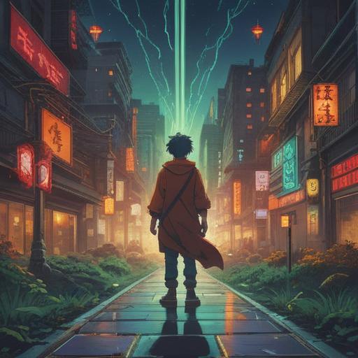 A serene and contemplative scene depicting a person standing at a crossroads, ethereal light surrounding them, symbols of spiritual signs floating in the air, nature in vibrant bloom, gentle breeze, reflective expression, soft pastel colors, harmonious energy, inviting atmosphere, 4k