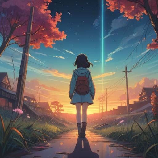 A serene and introspective scene, depicting a person standing at the crossroads of life, illuminated by soft, ethereal light, surrounded by symbolic elements representing growth and change, subtle spiritual motifs, a tranquil atmosphere, lush greenery in the background, a hint of mysticism, 4k