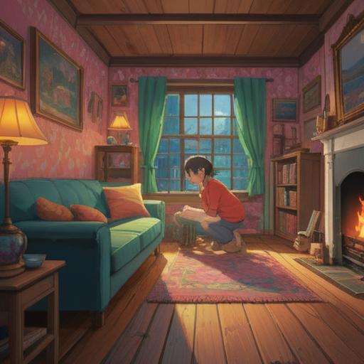 A heartwarming scene of a parent and child engaging in activities that strengthen their bond, cozy home setting, joyful expressions, shared moments of laughter, cooking together in the kitchen, storytelling by the fireplace, exploring nature hand in hand, creating memories, vibrant colors, emotional connection, 4k