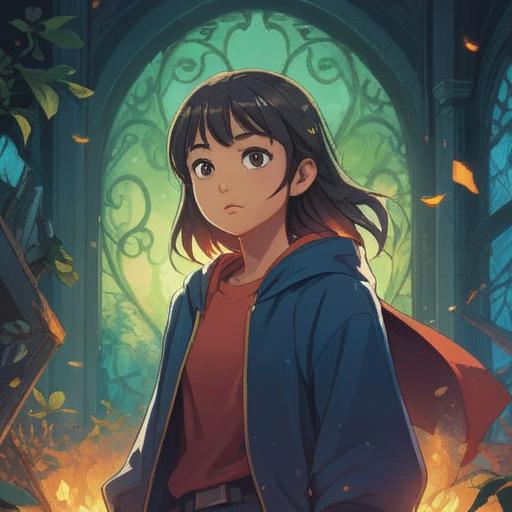 A self-reflective individual encountering their doppelgänger in a serene, mystical environment, gentle light emanating from the doppelgänger, symbolizing positive spiritual signs, lush greenery surrounding them, soft ethereal glow, calm expressions, harmonious atmosphere, vivid colors, dreamlike quality, 4k