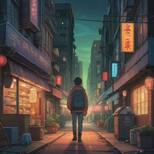 A serene and contemplative scene, an individual standing in a crowded urban environment, feeling overwhelmed, subtle signs of discomfort represented by glowing symbols around them, ethereal light, a gentle aura surrounding the person, contrasting chaos of the city, nature elements blending with the concrete, warm color palette, 4k