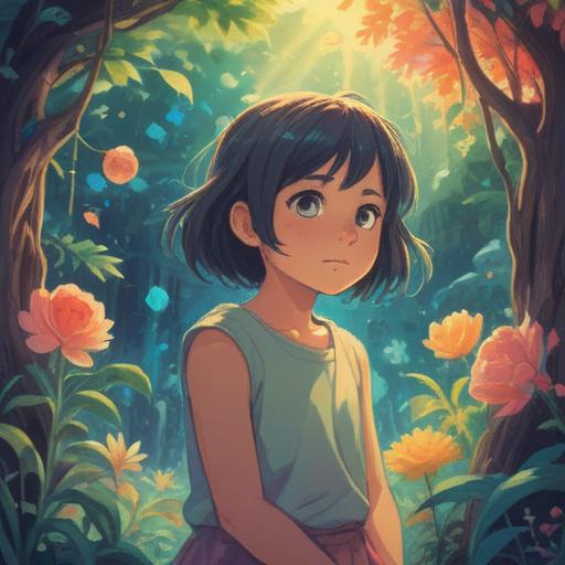 A serene illustration depicting a person experiencing self-doubt, surrounded by ethereal light, symbolizing spiritual growth, soft pastel colors, gentle waves of energy, a path leading to enlightenment, peaceful expressions, nature elements like blooming flowers and gentle winds, calming atmosphere, balancing shadows and light, 4k