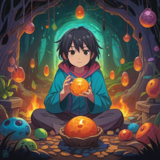 A vibrant illustration of a person discovering a lucky stone after bankruptcy, surrounded by uplifting symbols of prosperity and hope, bright colors emphasizing positivity, an inviting background with sun rays breaking through clouds, detailed close-up of the stone sparkling in their hand, joyful expression on the person's face, 4k