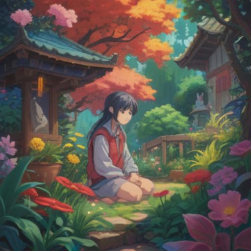 A person reflecting in a serene garden, surrounded by blooming flowers, contemplating lessons learned from self-centered individuals, displaying growth and transformation, warm sunlight illuminating the scene, soothing colors, peaceful atmosphere, symbolic elements representing wisdom and understanding, 4k
