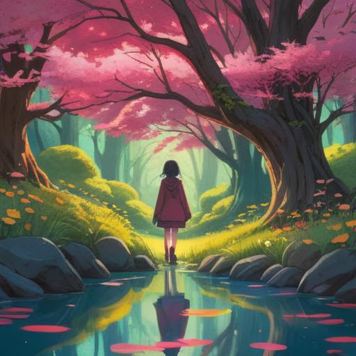 A thoughtful scene depicting personal growth through relationships with self-centered individuals, a person reflecting on their experiences, contrasting emotions of frustration and enlightenment, a vibrant yet balanced color palette, expressive facial features, symbolic imagery representing growth and change, serene background, 4k