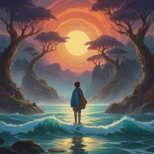 A surreal representation of tinnitus, low tones symbolizing hidden spiritual signs, waves of sound emanating from a person’s ears, ethereal imagery blending with the background, mysterious aura, vivid colors illustrating emotions and spiritual awareness, abstract elements reflecting enlightenment, cosmic patterns swirling around, 4k