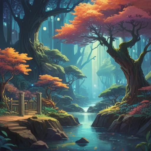 A serene landscape depicting the essence of spiritual meaning behind persistent tinnitus, ethereal light filtering through ancient trees, gentle waves emanating from a tranquil pond, soft whispers of nature, an abstract representation of sound waves in the air, a meditative figure sitting cross-legged, surrounded by glowing orbs of energy, calm and mystical atmosphere, 4k
