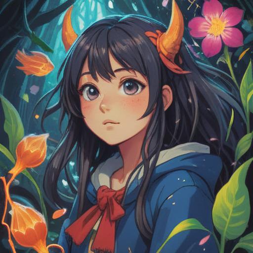 A vibrant illustration capturing the moment of an individual experiencing persistent tinnitus, surrounded by symbols of luck and positivity, bright colors illuminating the scene, a whimsical atmosphere, floating icons like four-leaf clovers and horseshoes, dreamlike background, expressive character showing determination, a sense of hope, 4k