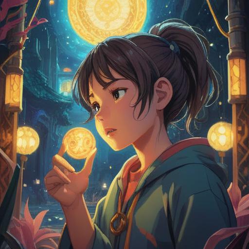 A serene scene depicting a person experiencing ear ringing at 5 PM, surrounded by a mystical aura, symbols of spirituality like subtle light orbs, calming nature in the background, soft twilight hues, feeling of awareness and introspection, ethereal elements indicating spiritual signs, mindfulness and connection to the universe, 4k