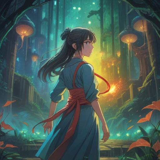 A serene scene depicting a mystical interpretation of tinnitus at 2 PM, ethereal glow, vibrant aura surrounding a meditative figure, soft sunlight filtering through trees, peaceful nature setting, deep spiritual connection, harmonious energy flow, symbolic representation of sound waves, tranquil atmosphere, 4k