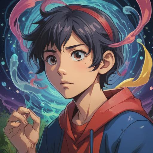 A mystical illustration depicting a person holding their ear with a concerned expression, surrounded by swirling ethereal energies, symbols of intuition and awareness, a gentle glow highlighting the importance of spiritual signals, nature elements in the background, vibrant colors representing emotions, 4k