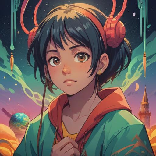 A mystical and serene illustration, a person holding their ear with a contemplative expression, a soft glow surrounding them, abstract spiritual symbols in the background, ethereal light, hints of healing energy, tranquil environment, deep connection to one's inner self, 4k