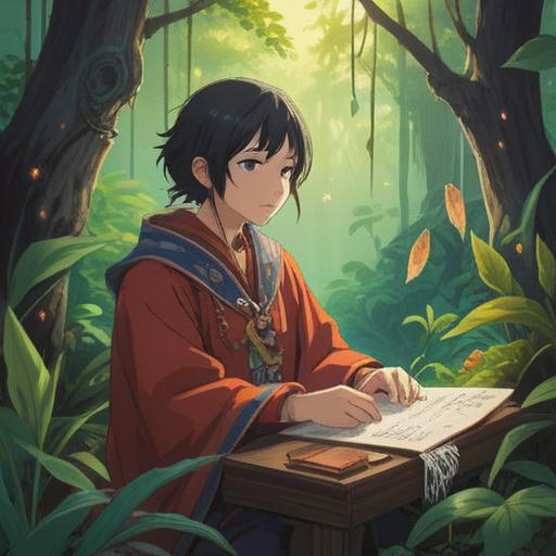 A serene illustration depicting a person in a tranquil setting, surrounded by nature, subtle symbols of spirituality like feathers and crystals, a soft glow emanating from the heart area, representing intuition and awareness, a gentle breeze rustling the leaves, reflective mood, harmonious colors, calming atmosphere, 4k