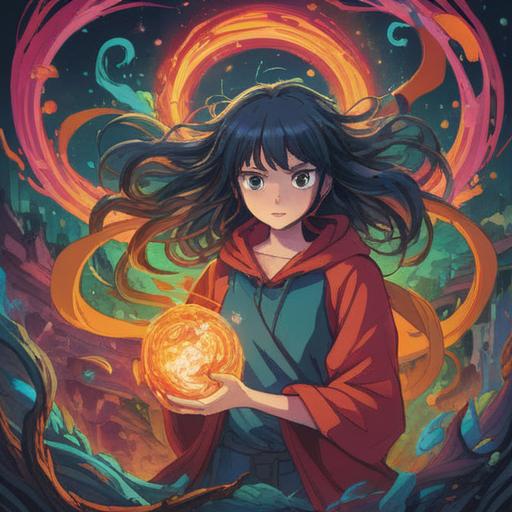 A vibrant and mystical illustration depicting the power of colors to attract luck, vibrant hues swirling together, a radiant aura surrounding various colors, symbolic representations of luck and fortune, abstract patterns intertwining, an ethereal forest backdrop, a sense of harmony and positivity, visually striking composition, 4k