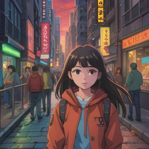 A serendipitous moment in a bustling city, a person spotting a lookalike in the crowd, vibrant urban scenery, shimmering sunlight, lucky charm pendant glowing brightly, whimsical feeling, colorful street art in the background, capturing the essence of chance encounters, 4k