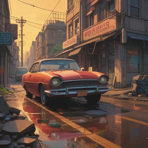 A serene and contemplative scene depicting a person witnessing a car accident, ethereal light surrounding them, reflecting on the deeper spiritual significance of the event, an inner journey of understanding and growth, soft focus on the accident in the background, vibrant colors symbolizing emotions, calm expressions, 4k