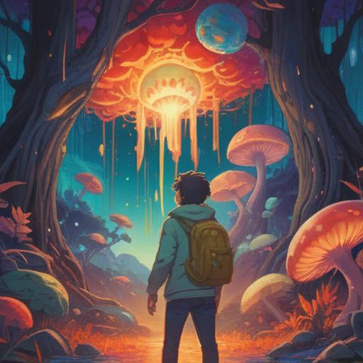 A surreal illustration depicting spiritual healing, vibrant colors, symbolic representation of healthy gums, ethereal light, interconnectedness of body and spirit, positive energy flowing, divine guidance, uplifting atmosphere, harmony with nature, spiritual awakening, 4k