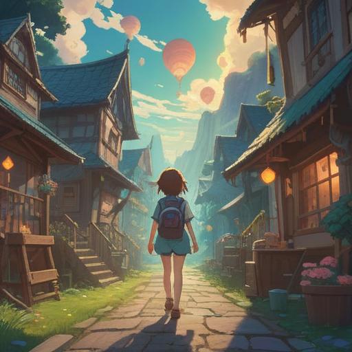 A whimsical dreamscape scene, a person waking up with a smile, holding a lucky charm shaped like a tooth, soft morning light streaming through the window, playful and surreal elements surrounding, a feeling of joy and positivity, vivid colors, enchanting atmosphere, 4k