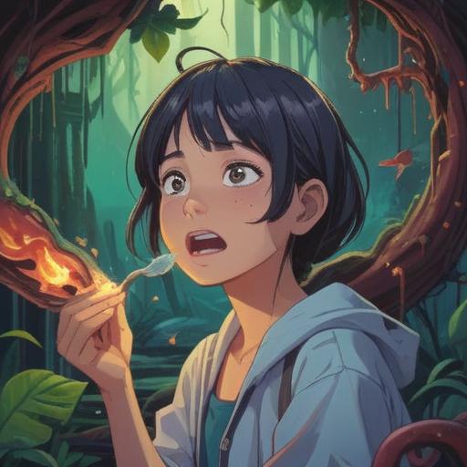 A spiritual representation of a broken dental filling, symbolic connection to personal transformation, elements of healing and self-reflection, ethereal lighting, imagery of a fractured tooth surrounded by soft glows, deep introspection and emotional release, metaphorical significance in health and wellness, 4k